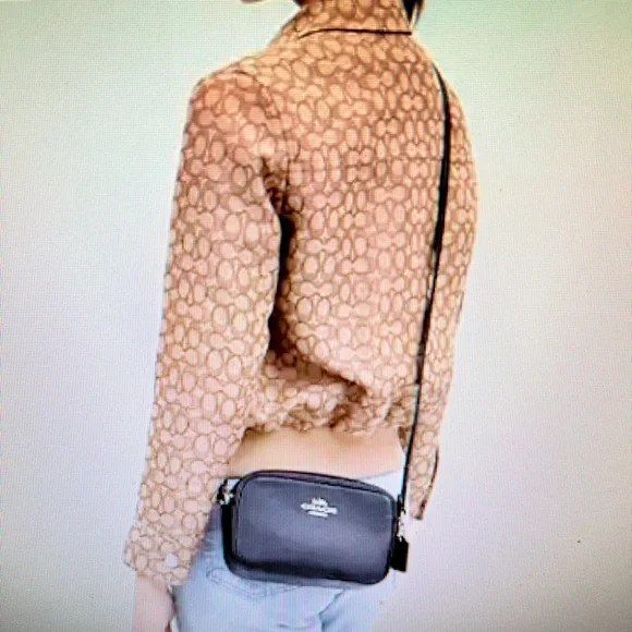 COACH JAMIE CAMERA CROSSBODY BAG WITH MATCHING WALLET BLACK LEATHER NWT! - Picture 5 of 9